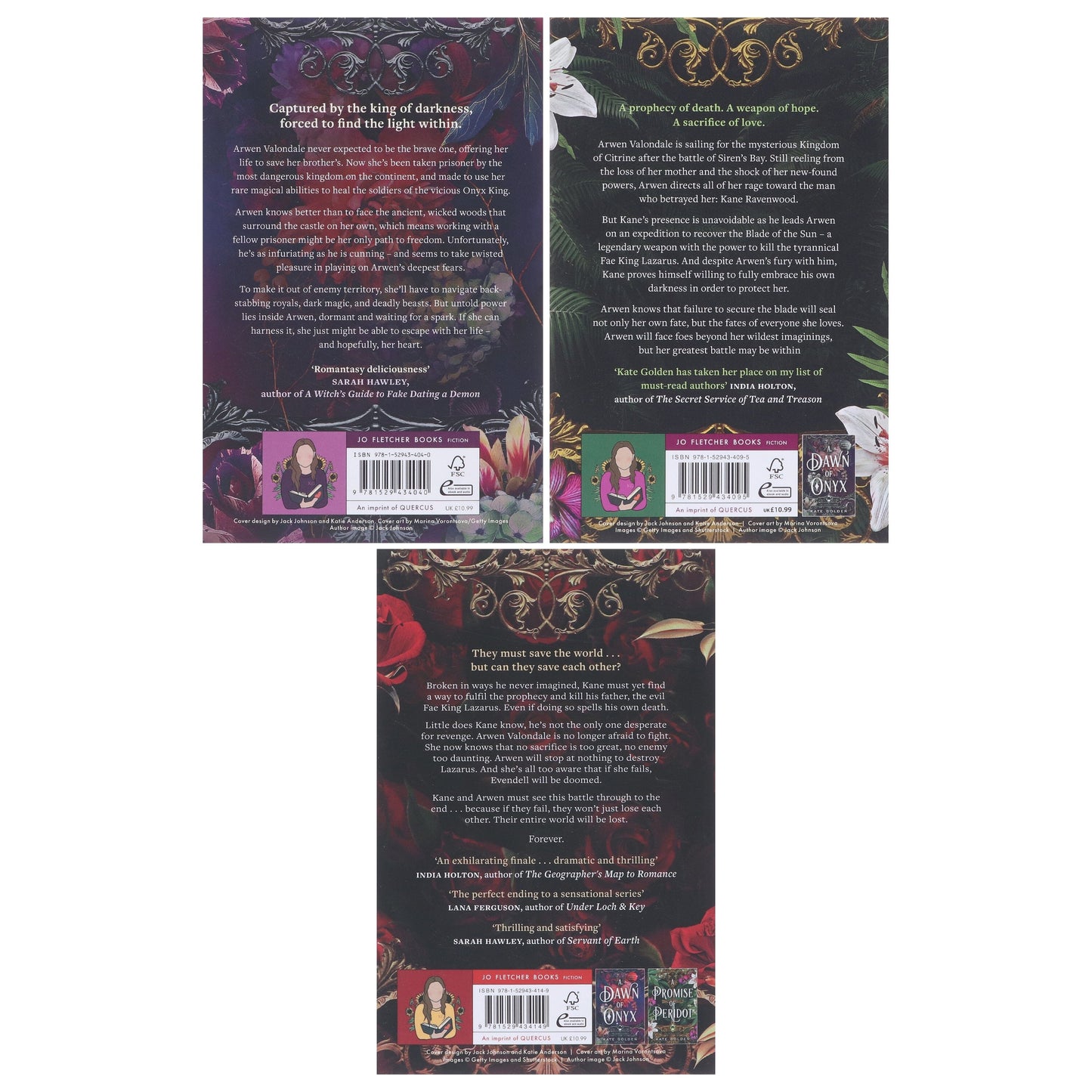 Sacred Stones Trilogy by Kate Golden: 3 Books Collection Set - Fiction - Paperback