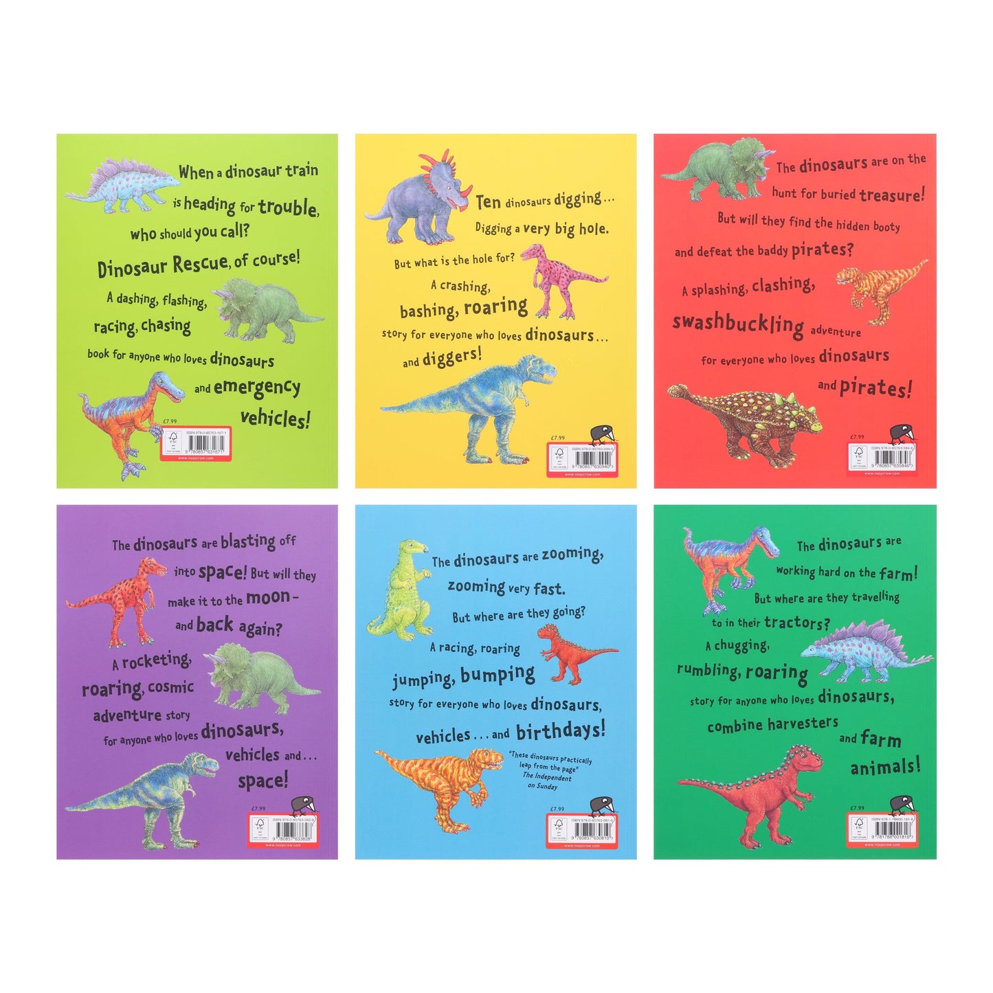 Penny Dale's Dinosaurs 6 Books Set With a Free Stories Audio Book! - Age 2-5 - Paperback 0-5 Nosy Crow Ltd