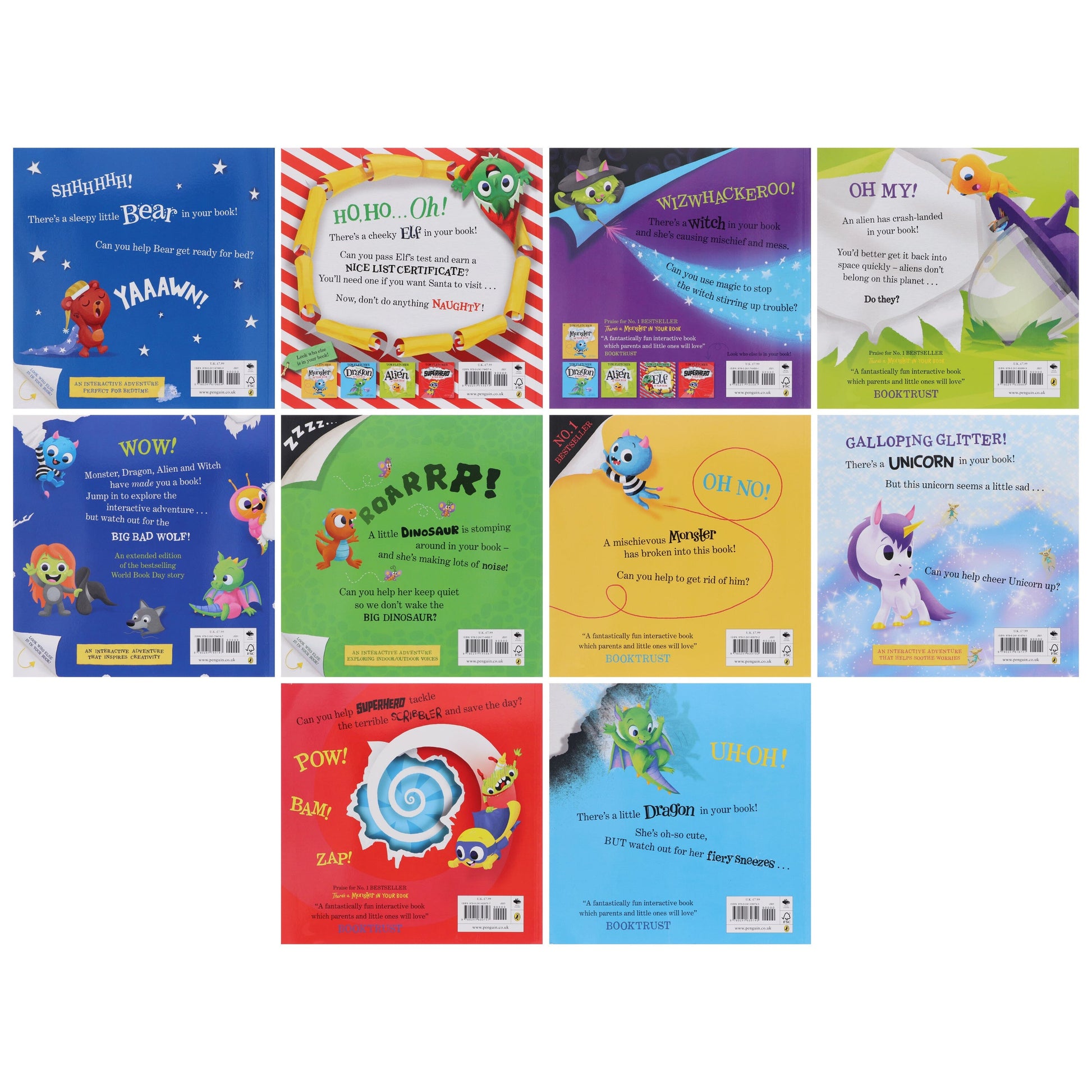 Who's In Your Book? Series By Tom Fletcher 10 Picture Books Collection Set - Ages 2-6 - Paperback 0-5 Penguin