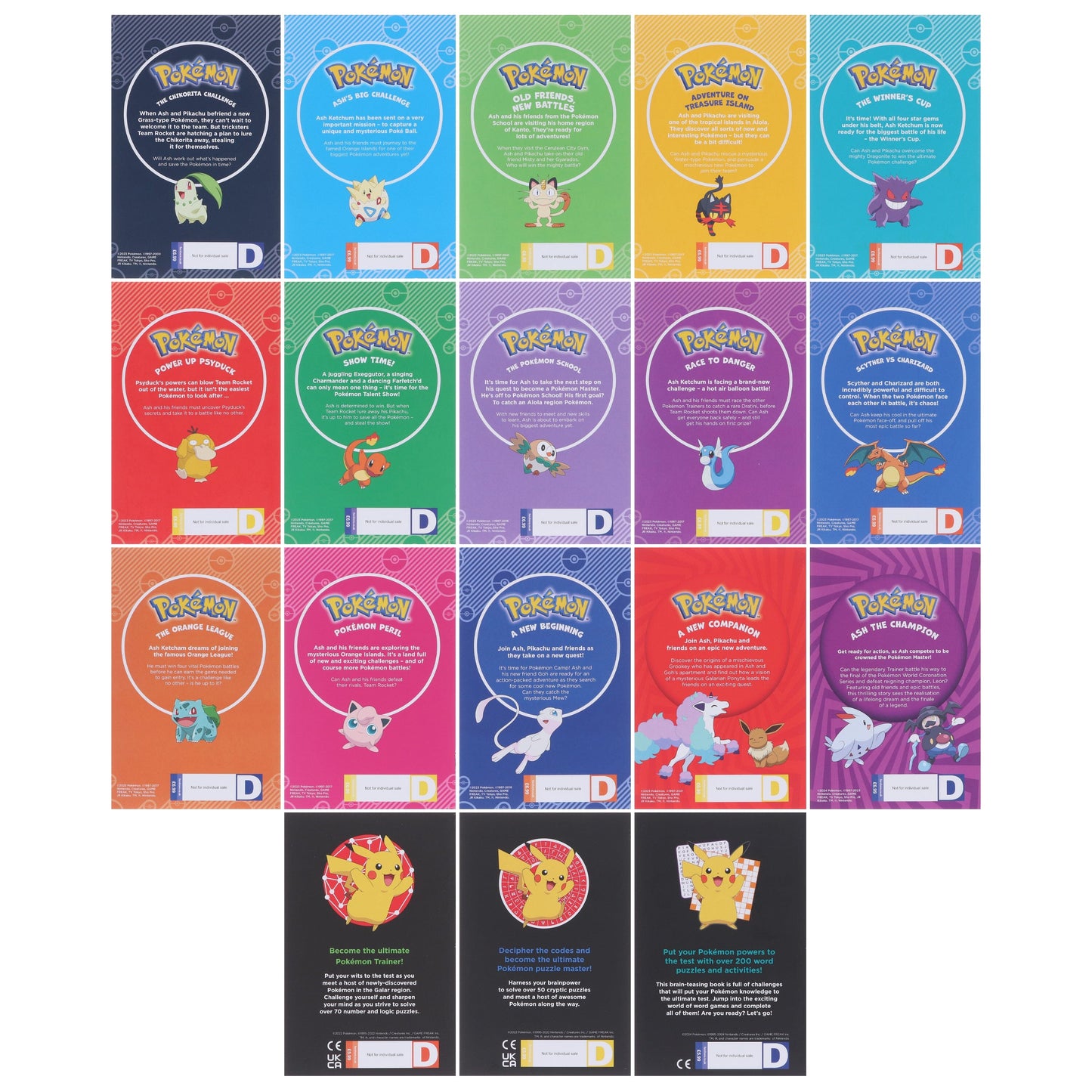 Pokemon Mega Collection 18 Books Box Set - Ages 5-8 - Paperback