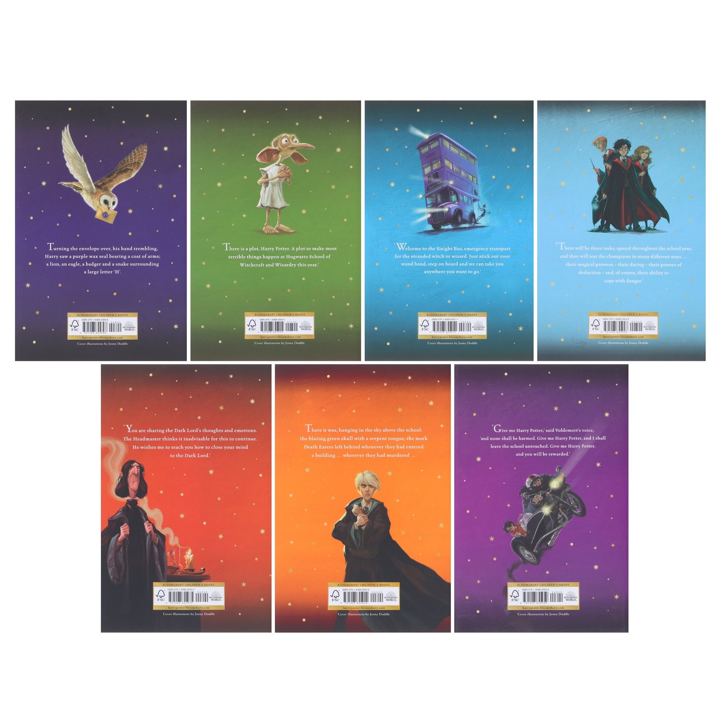 Harry Potter Magical Owl Post Box Set by J.K. Rowling: Complete 7 Books Children’s Collection With Fun Character Stickers! - Ages 9-11 - Hardback