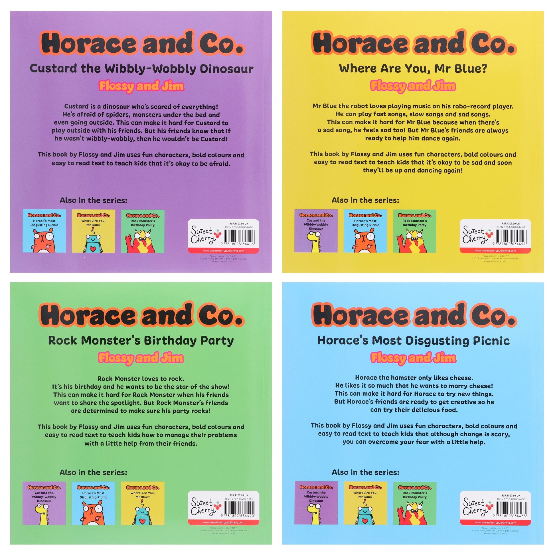 Horace & Co By Flossy and Jim 4 Books Collection Set With Free Audio Books - Ages 3-6 - Paperback 0-5 Sweet Cherry Publishing