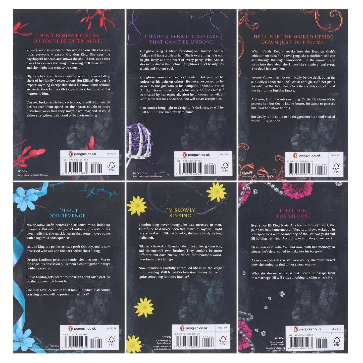 Legacy of Gods Series Dark Romance by Rina Kent: Complete Collection 6 Books Set - Fiction - Paperback