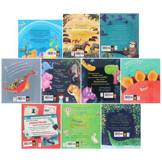 Animal Bed Time Stories Illustrated 10 Picture Books Collection Set - Ages 3-6 - Paperback