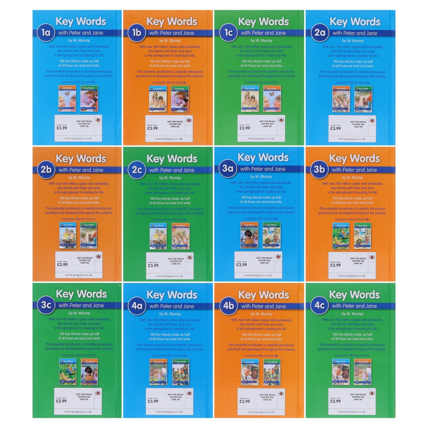 Ladybird Key Words with Peter and Jane 36 Books Collection Box Set - Ages 5-7 - Hardback
