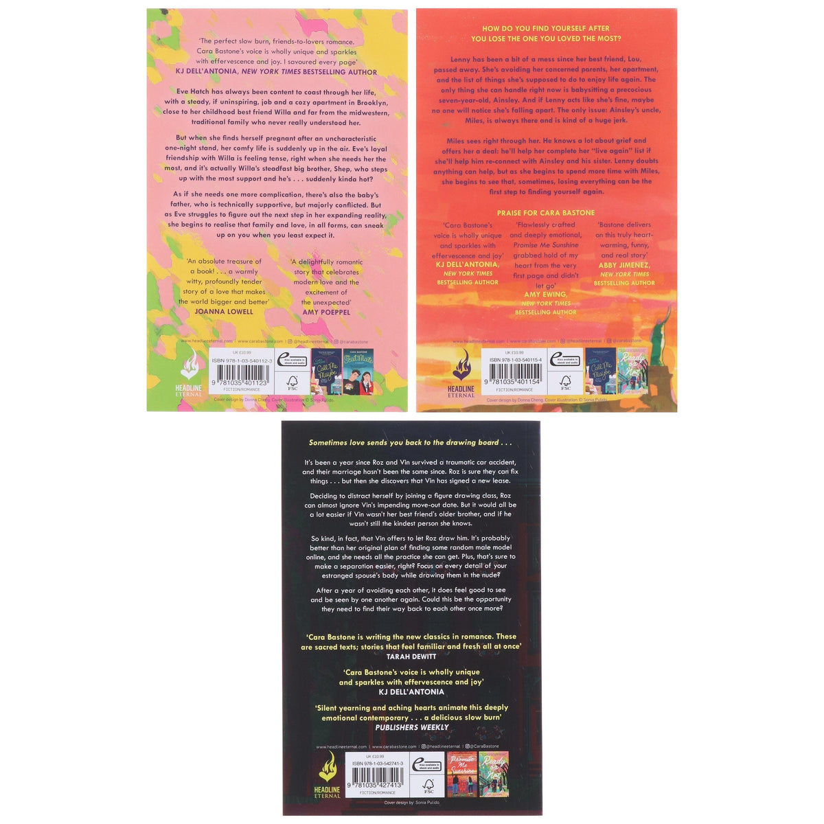 Hearts of New York Series by Cara Bastone 3 Books Collection Set - Fiction - Paperback