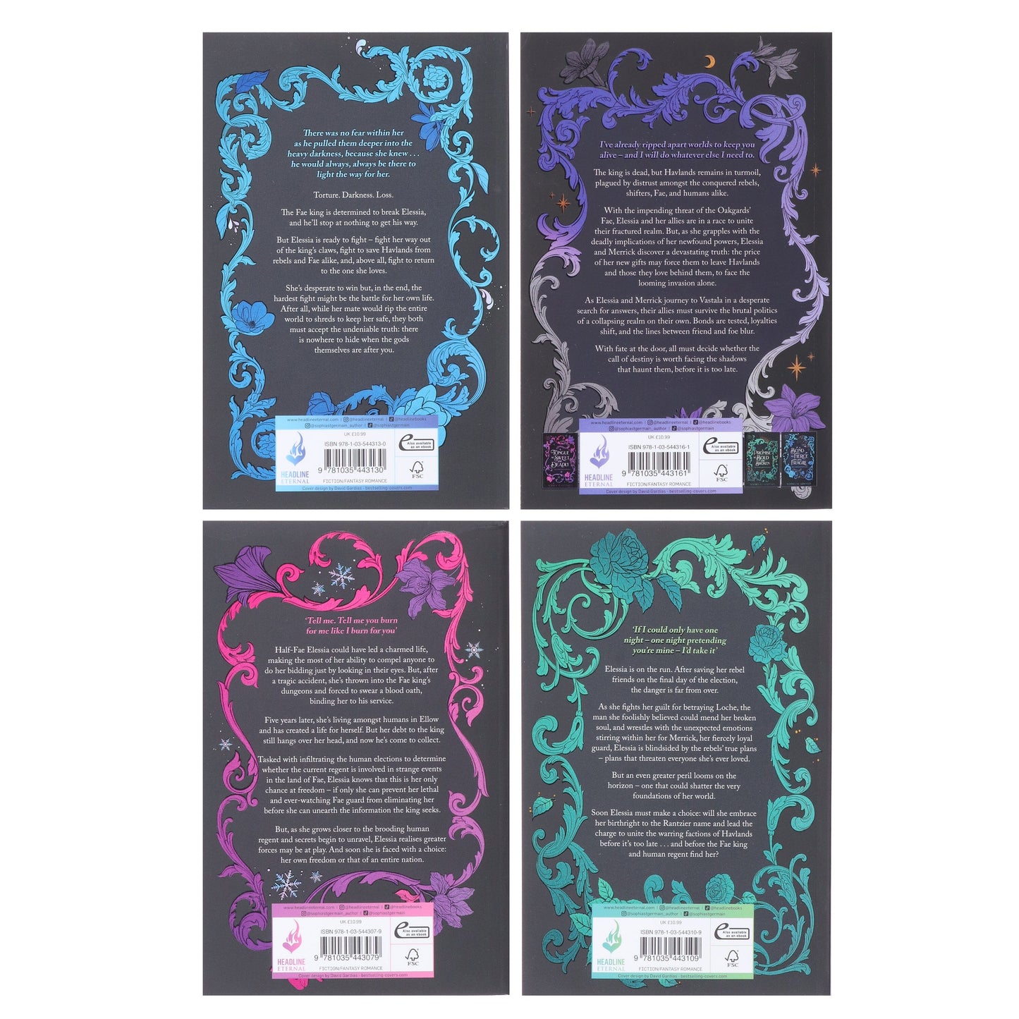 The Compelling Fates Saga by Sophia St. Germain 4 Books Collection Set - Fiction - Paperback