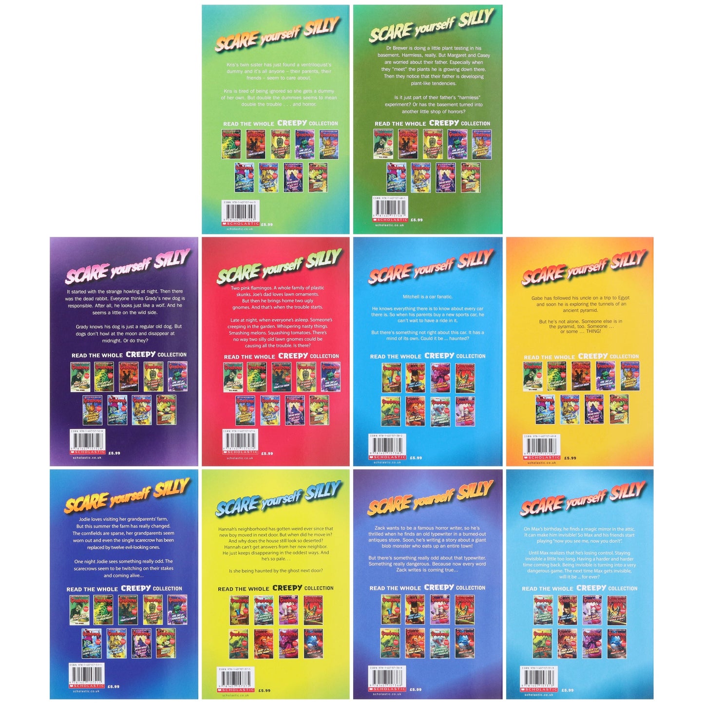 Goosebumps: The Classic Series 10 Books Collection (Set 1) by R. L. Stine - Ages 9-14 - Paperback