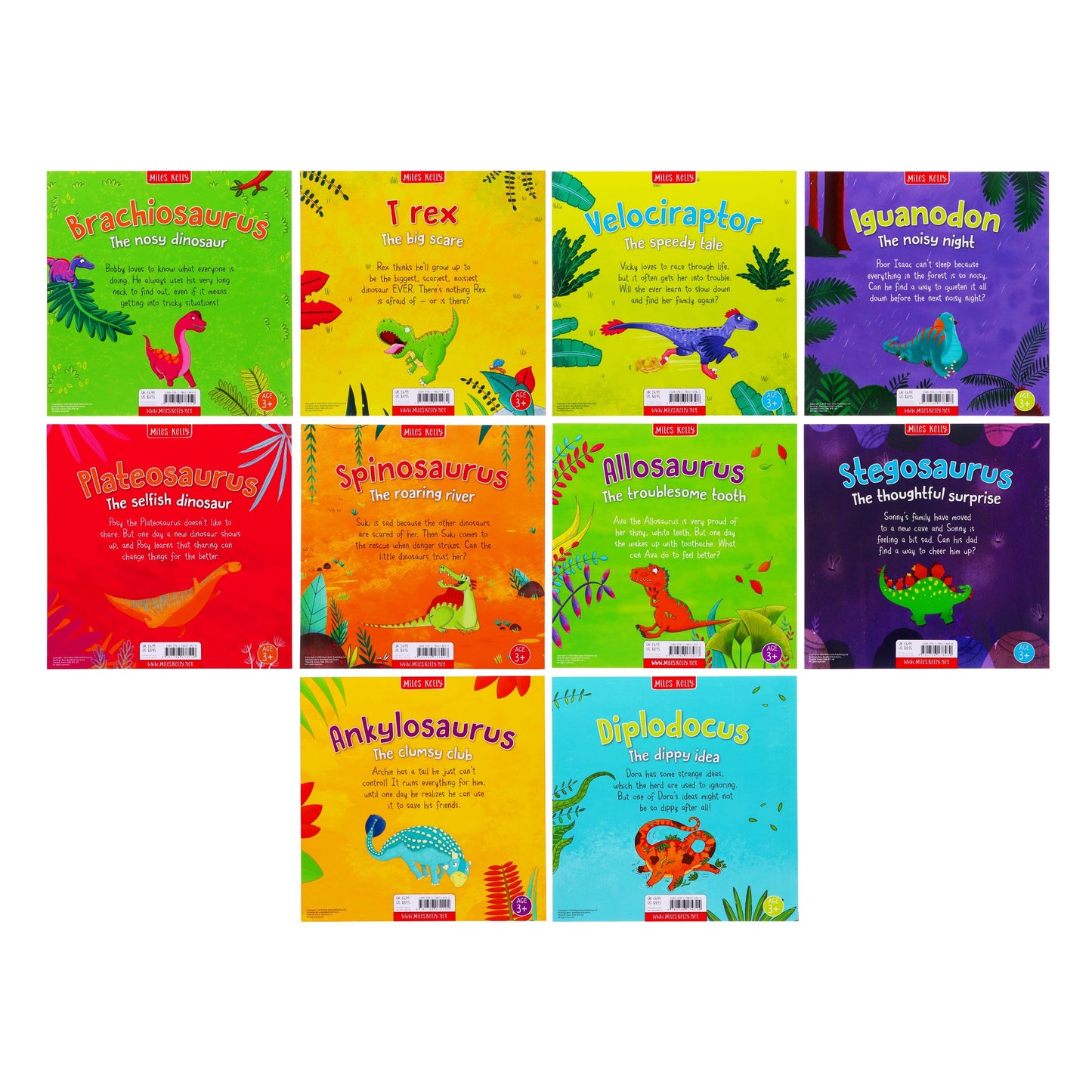 Miles Kelly Dinosaur Adventures 10 Books Collection Set By Catherine Veitch - Ages 2+ - Paperback 0-5 Miles Kelly Publishing Ltd