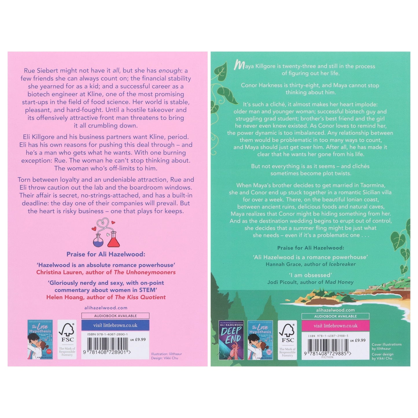 Not In Love Series (Not In Love & Problematic Summer Romance) by Ali Hazelwood 2 Books Collection Set - Fiction - Paperback