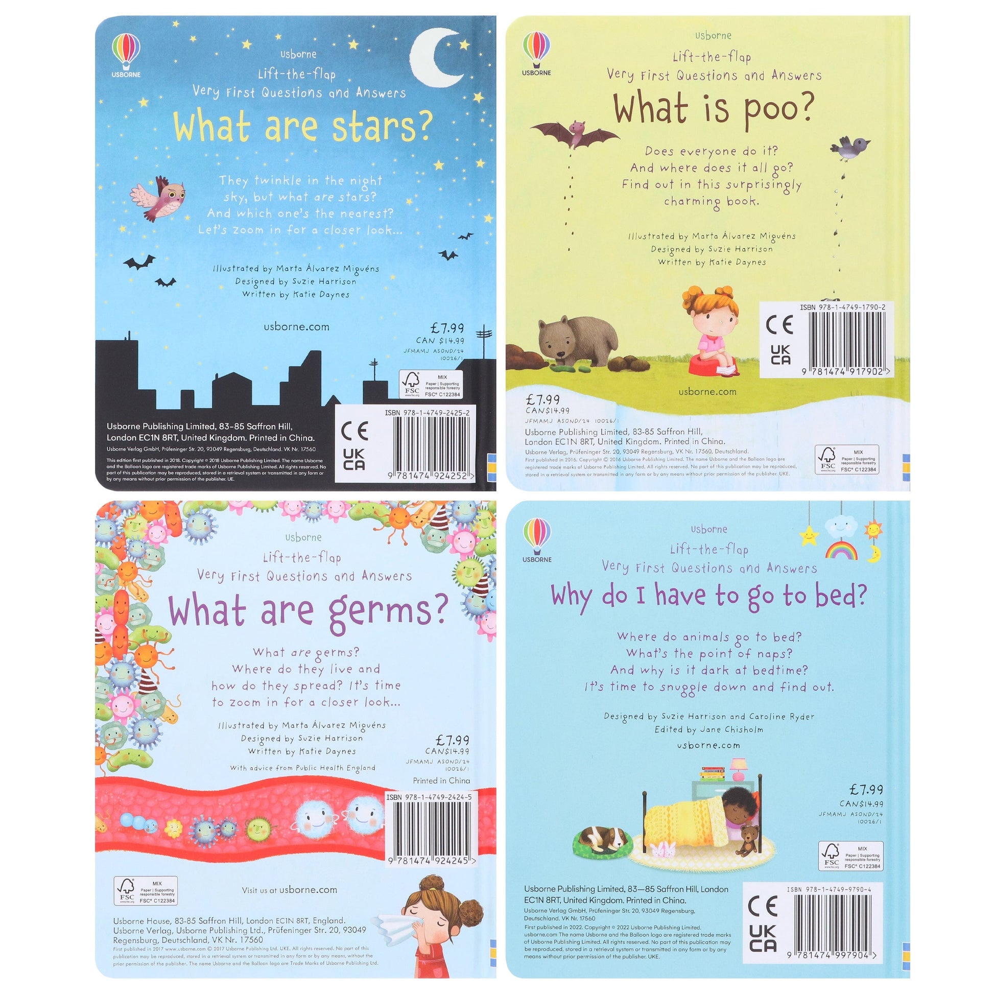 Usborne Lift the Flap Very First Questions and Answers Collection 2: by Katie Dayne 4 Books Collection Set - Ages 2-5 - Board Book 0-5 Usborne Publishing Ltd