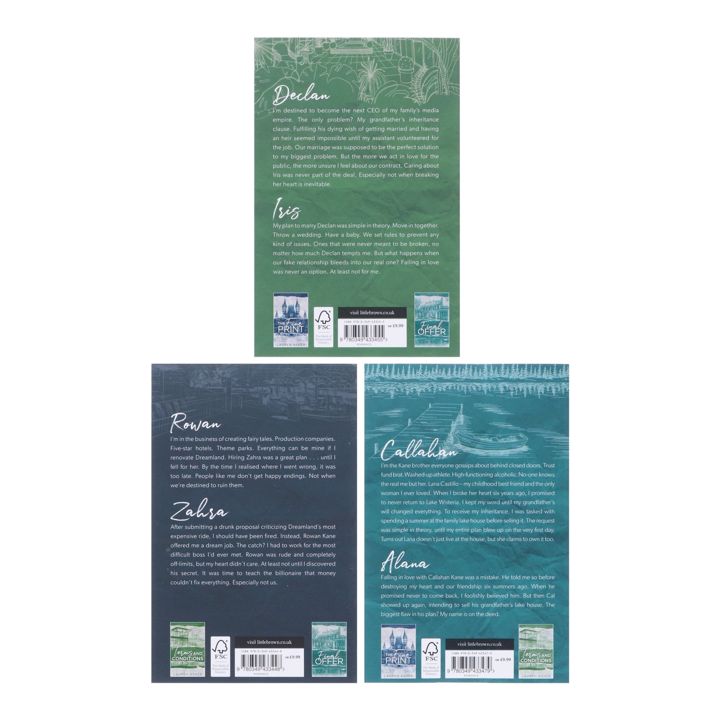 Dreamland Billionaires Series by Lauren Asher 3 Books Collection Set - Fiction - Paperback