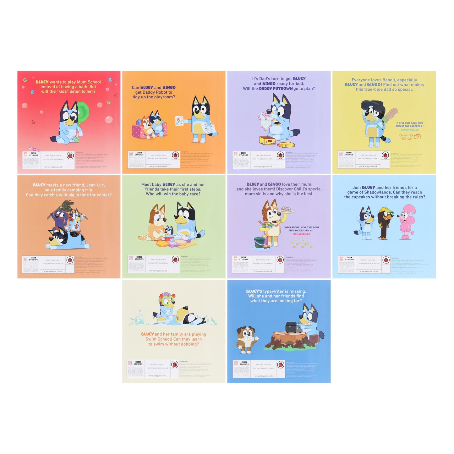 Bluey Gotta Be Done! 10 Picture Books Collection Box Set - Ages 3-7 - Paperback