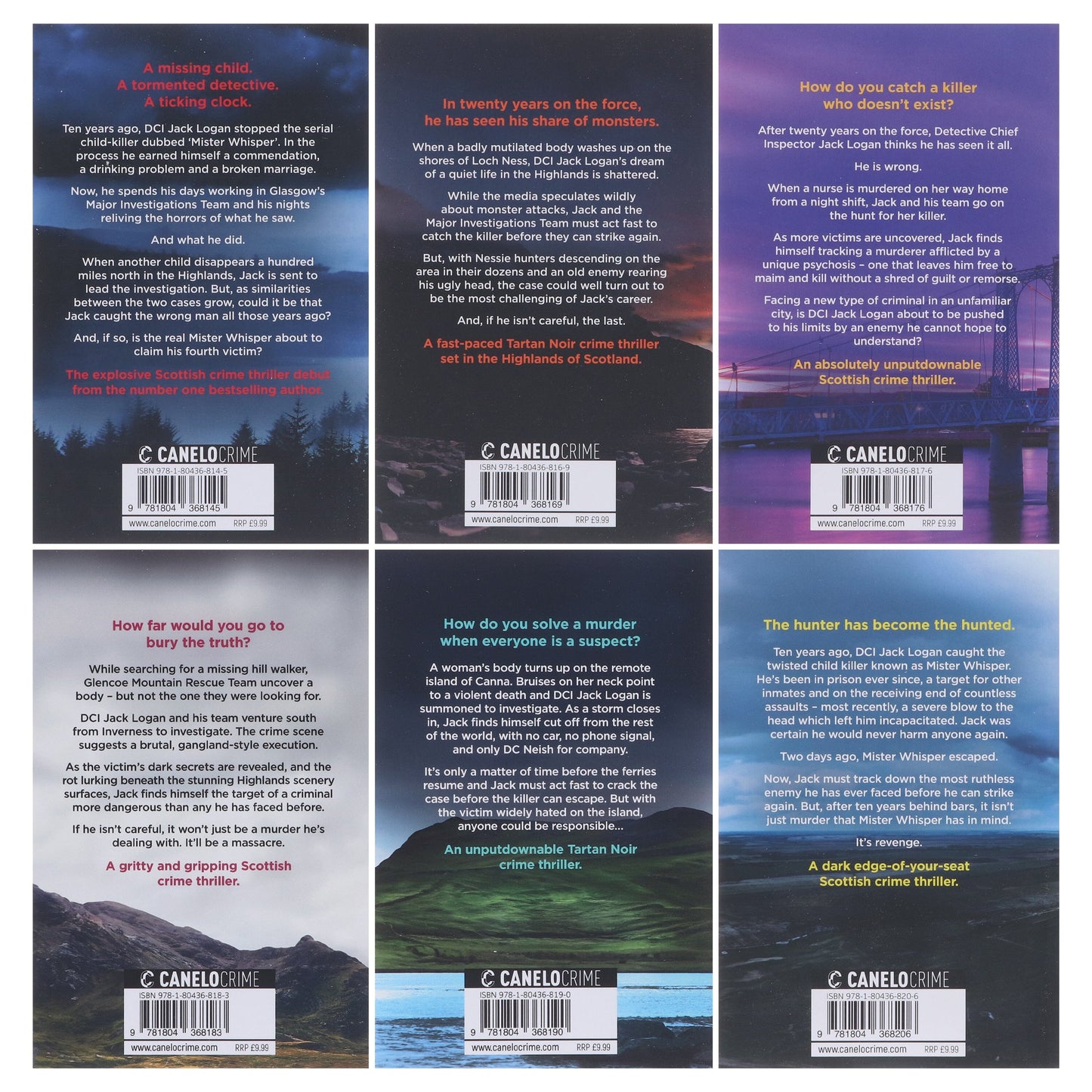 DCI Logan Crime Thrillers Series by JD Kirk 6 Books Collection Set (Book 1-6) - Fiction - Paperback