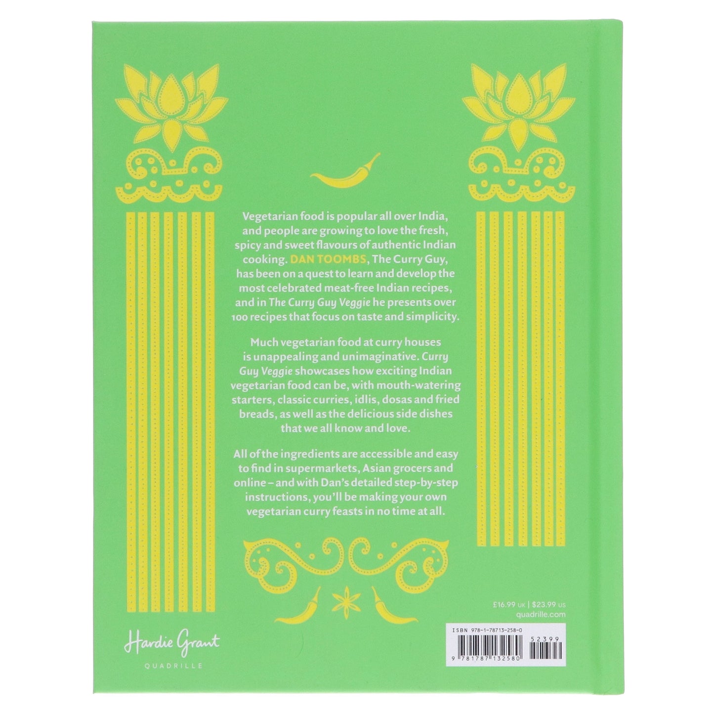 The Curry Guy Veggie: Over 100 vegetarian Indian Restaurant classics by Dan Toombs - Non Fiction - Paperback Non-Fiction Hardie Grant Books