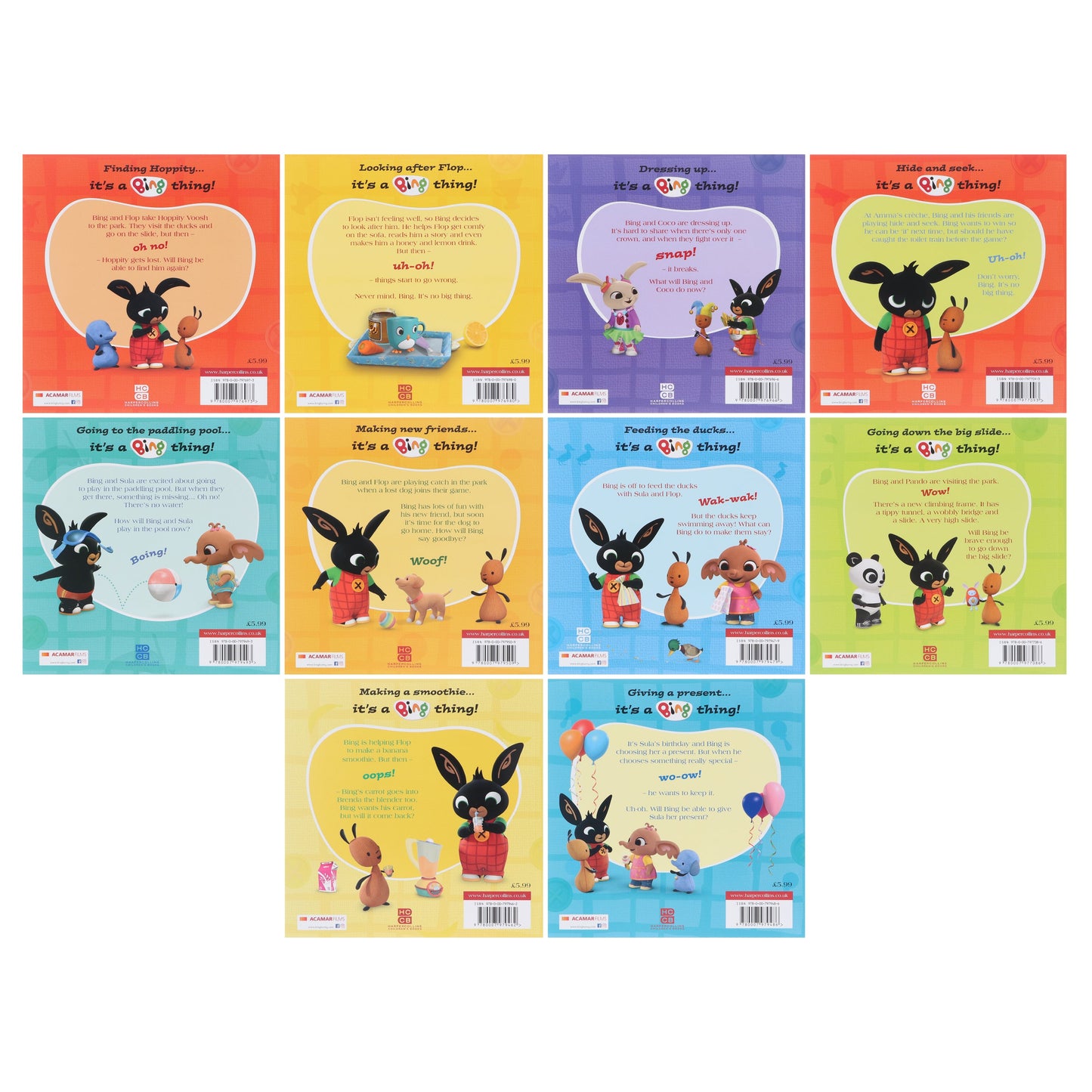 賓兔十本最愛故事盒裝，作者：泰德迪萬 - 適合年齡：7-9歲 - 平裝