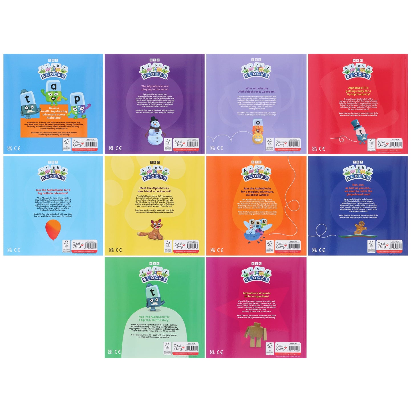 Alphablocks Read Together: Interactive 10 Picture Books Collection Set - Ages 3-5 - Paperback
