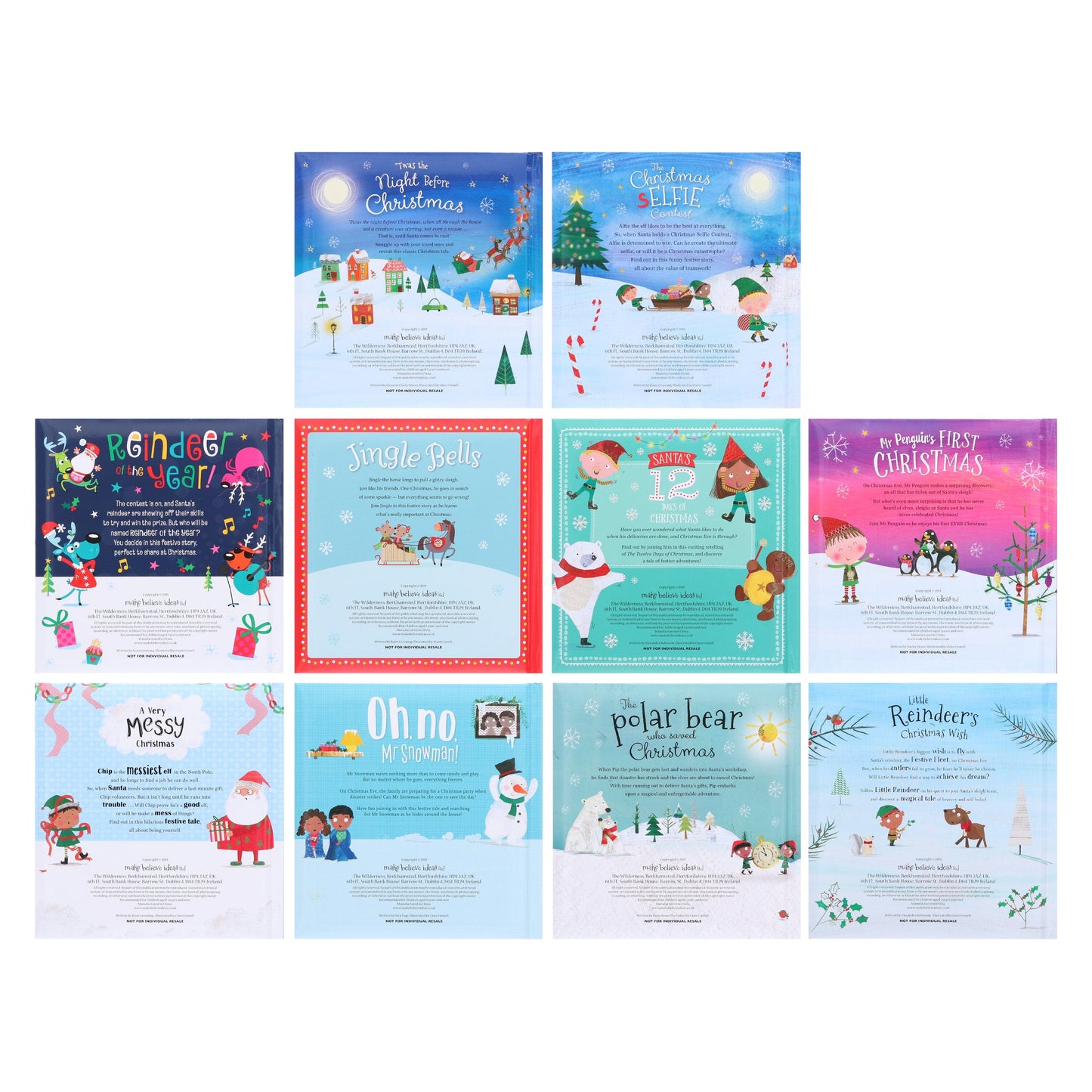 My Christmas Story 10 Picture Books Collection Set - Ages 3-6 - Hardback