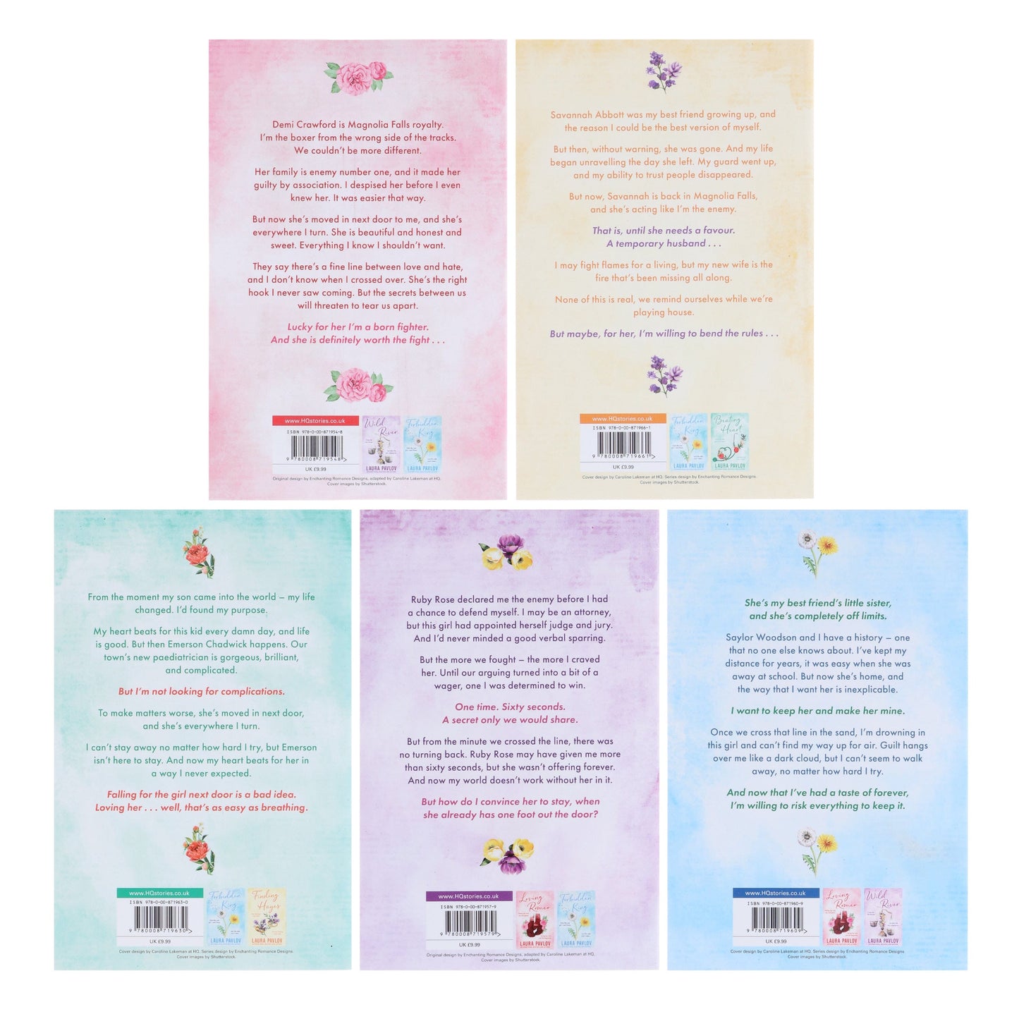 Magnolia Falls Series by Laura Pavlov 5 Books Collection Set - Fiction - Paperback