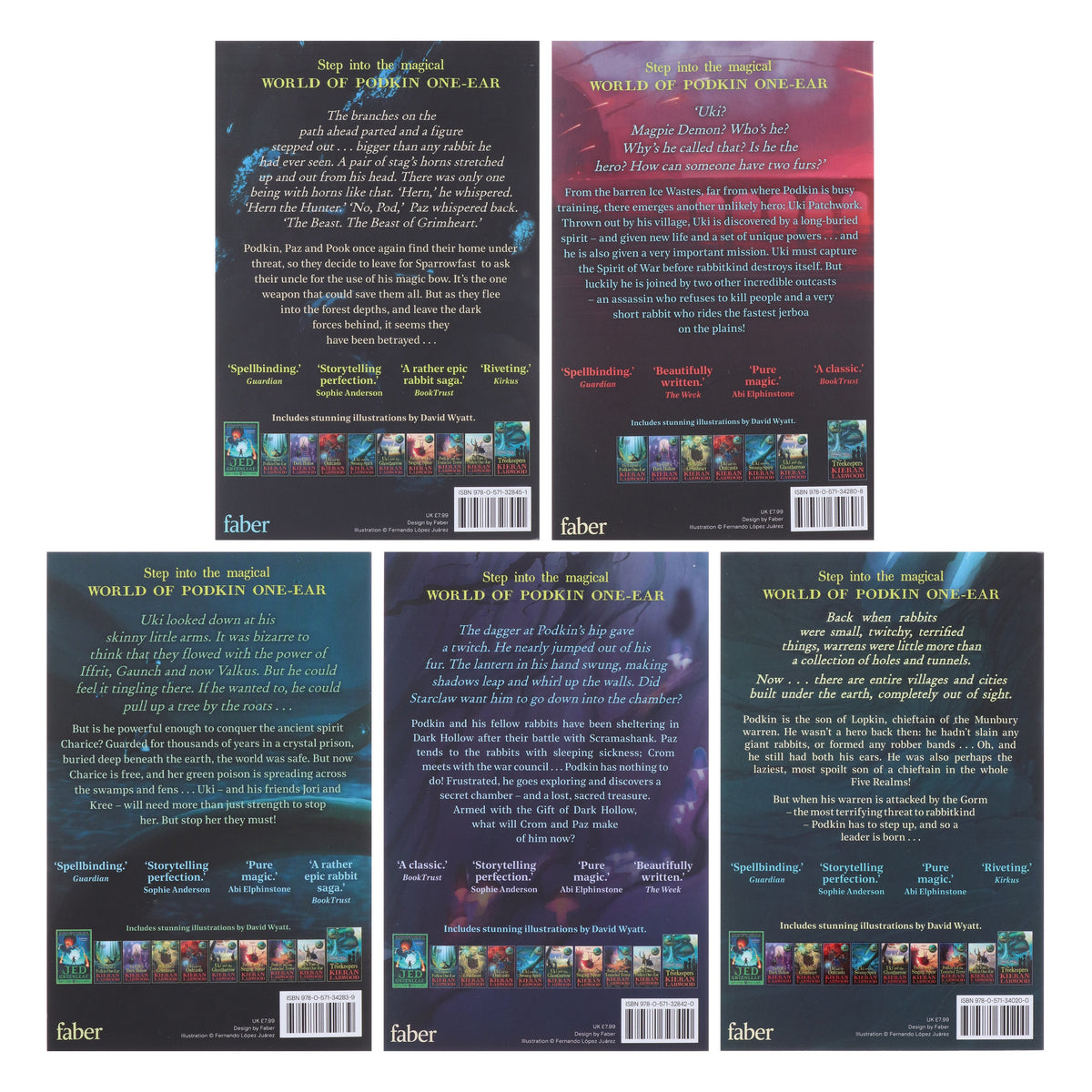 五界系列 5 本 作者：Kieran Larwood - 年齡：9-14 歲 - 平裝本