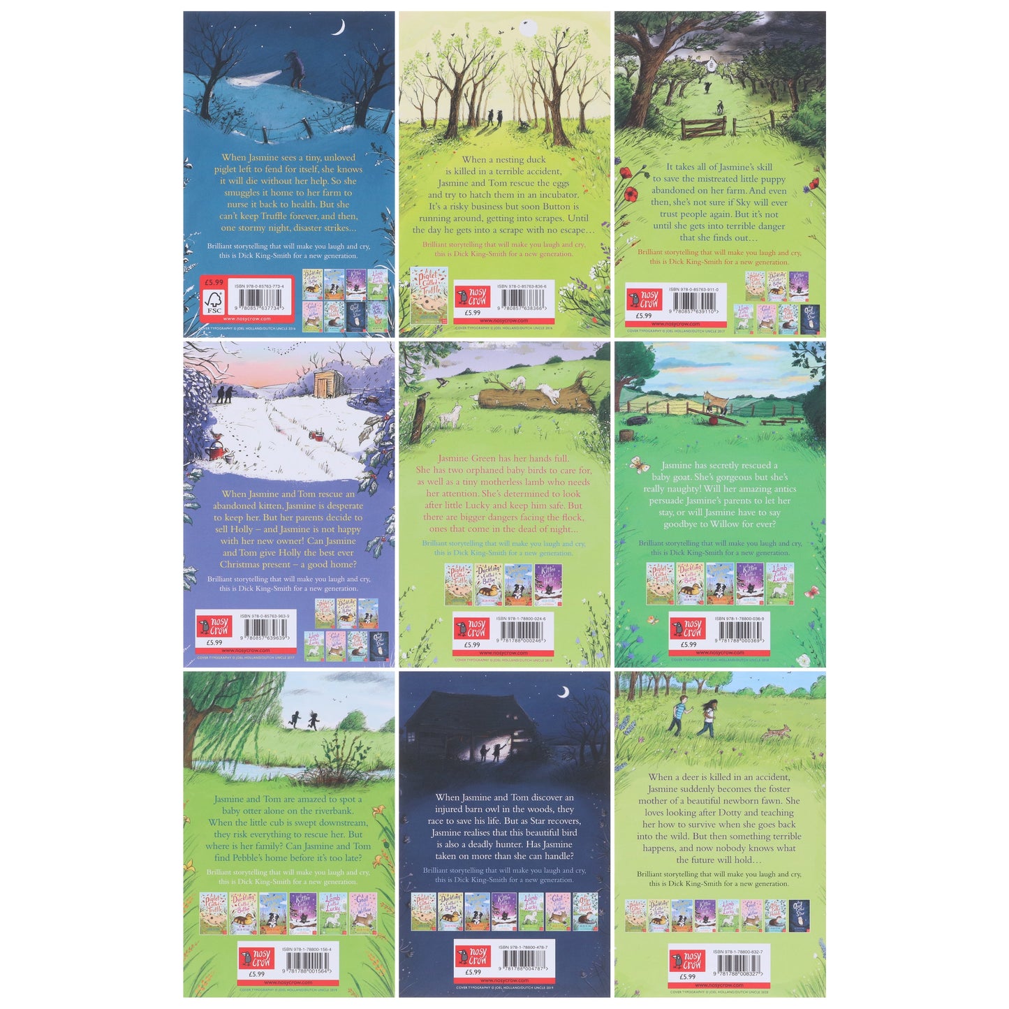 茉莉綠系列 9 冊套裝，作者：海倫彼得斯 – 適合 7-9 歲兒童 – 平裝