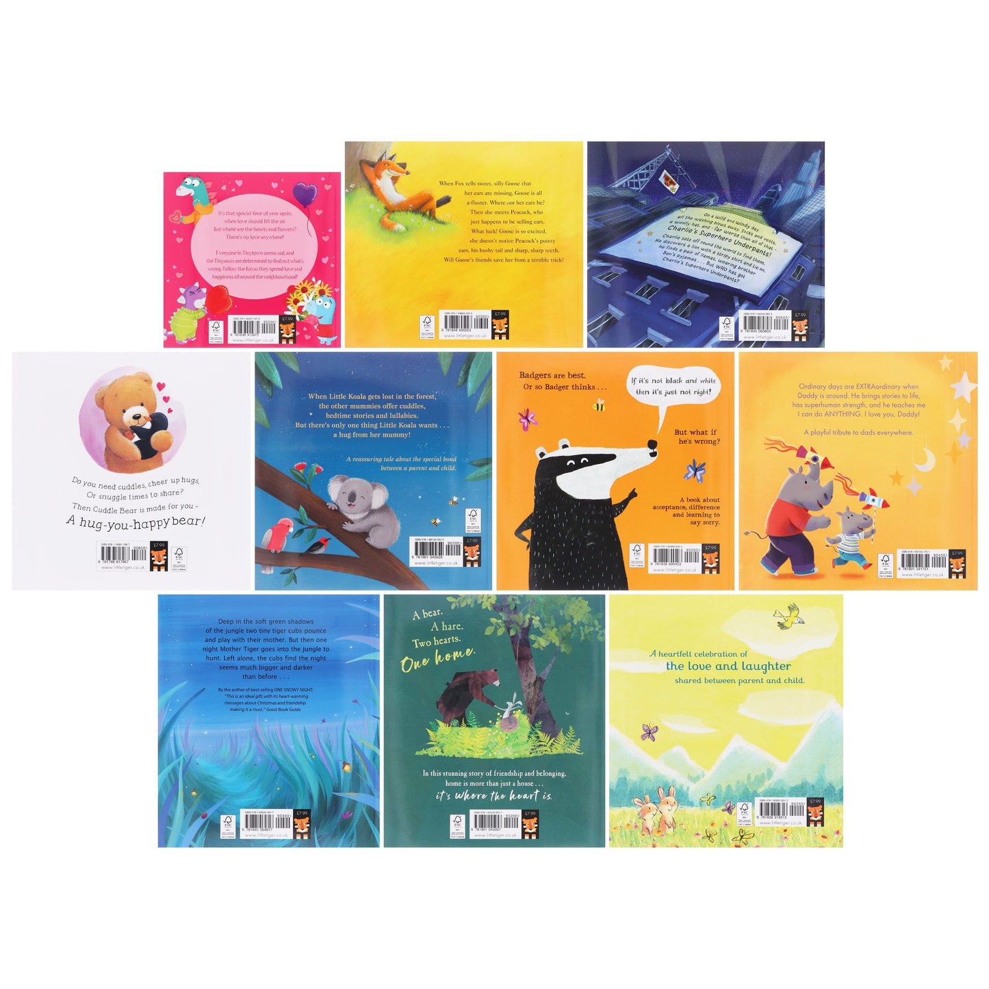 Love And Family Illustrated 10 Picture Books Collection Set - Ages 2+ - Paperback