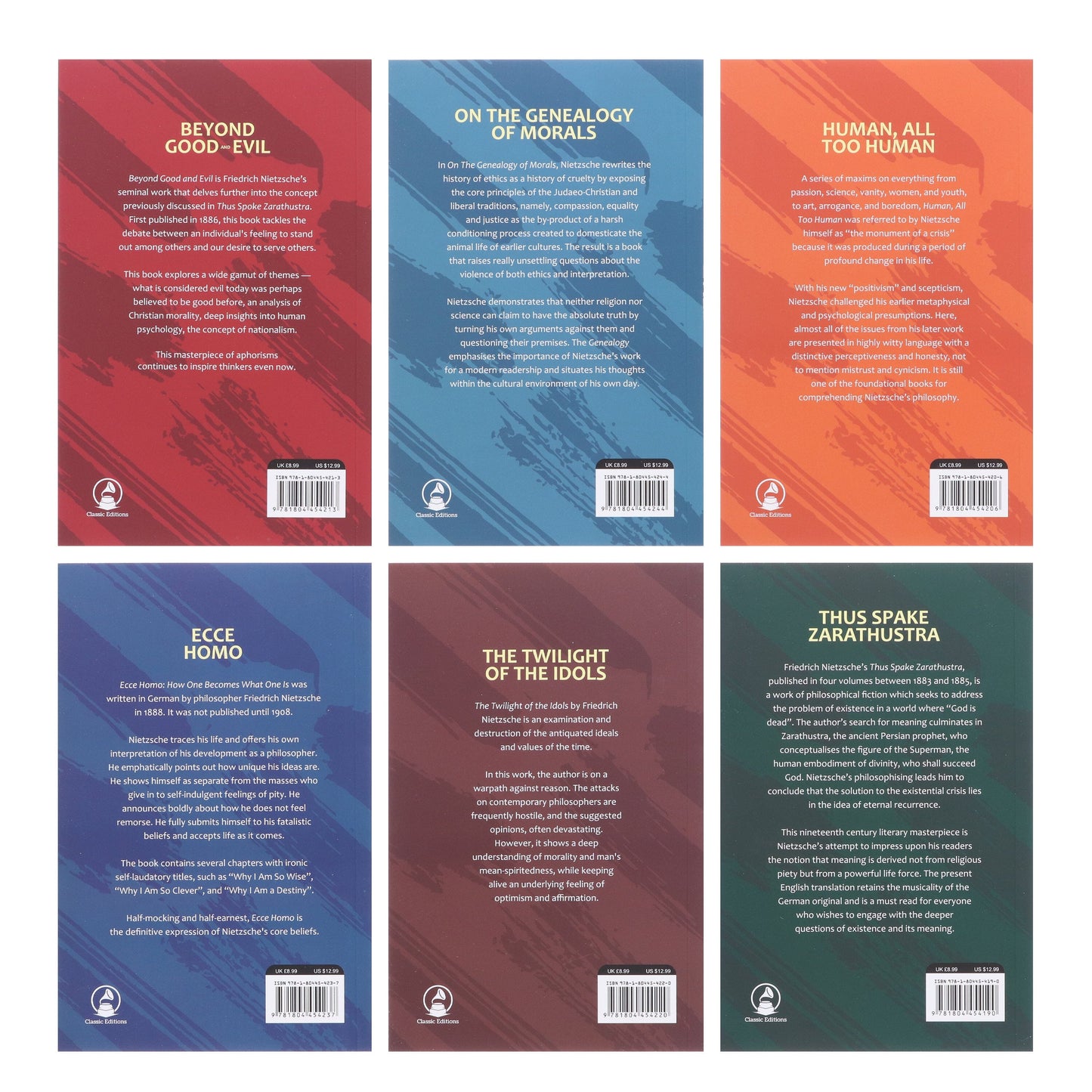 The Complete Works of Friedrich Nietzsche 6 Books Box Collection Set - Non Fiction - Paperback
