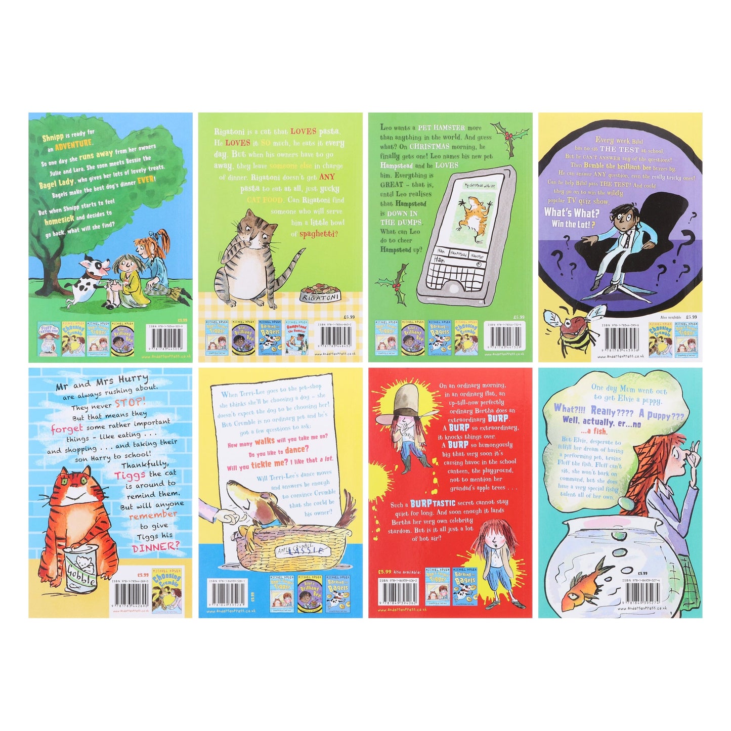 Rosen and Ross Series by Michael Rosen: 8 Books Collection Set - Age 5-9 - Paperback 5-7 Andersen Press Ltd