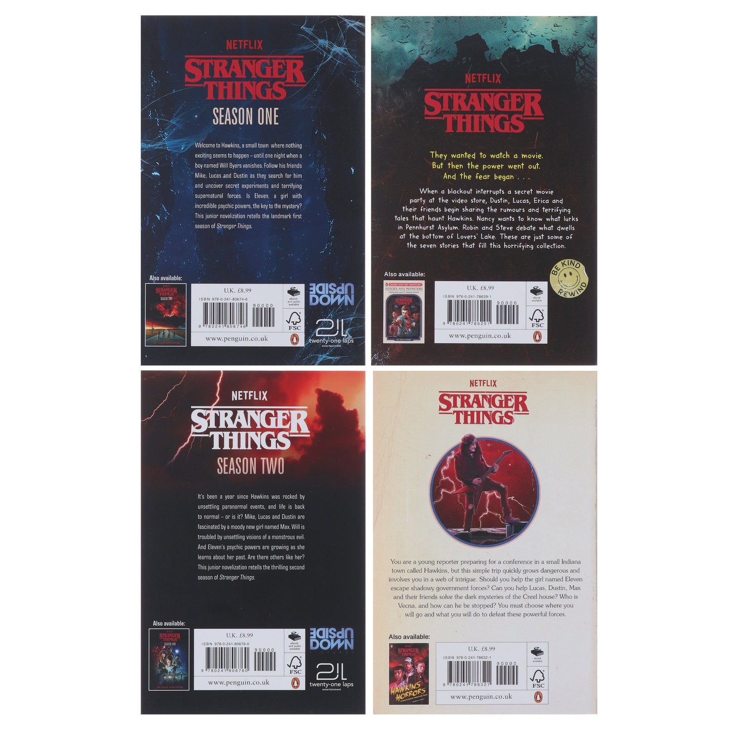 Stranger Things Collection 4 Books Set - Ages 7-14 - Paperback