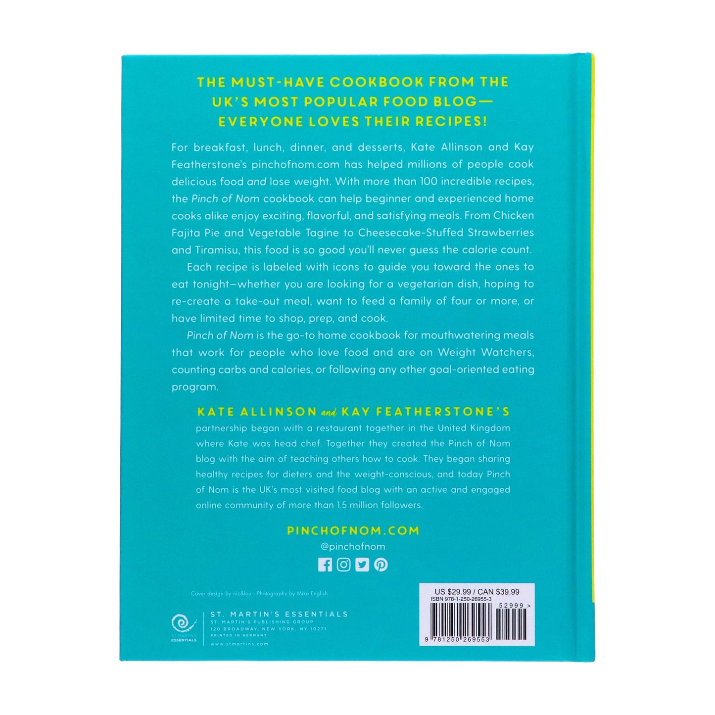 Pinch of Nom: 100 Home-Style Recipes for Health and Weight Loss By Kate Allinson & Kay Featherstone - Non Fiction - Hardback Non-Fiction Macmillan