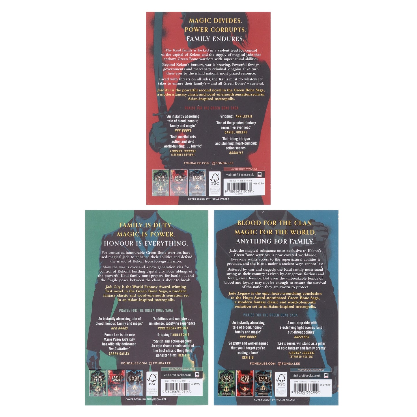 The Green Bone Saga Series By Fonda Lee: 3 Books Collection Set - Fiction - Paperback
