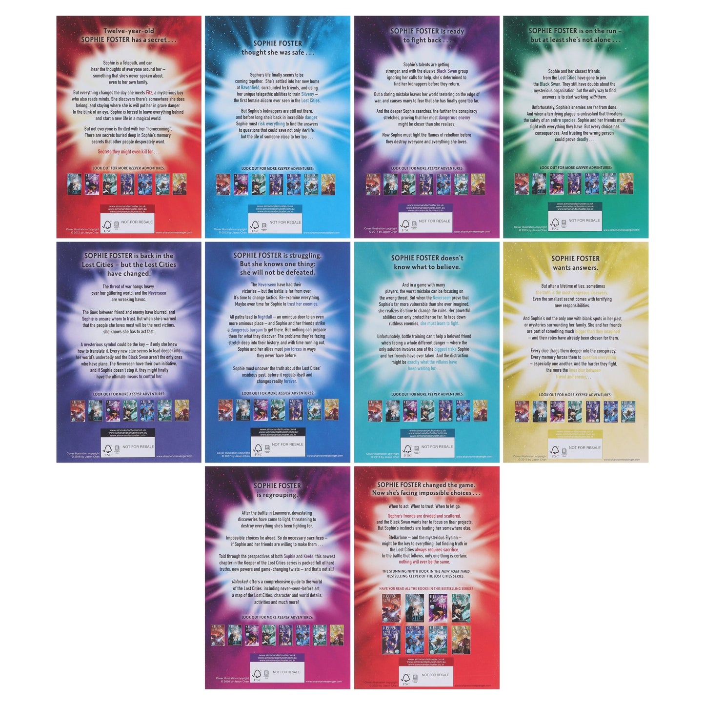 Keeper of the Lost Cities by Shannon Messenger 10 Books Collection Set - Ages 8+ - Paperback