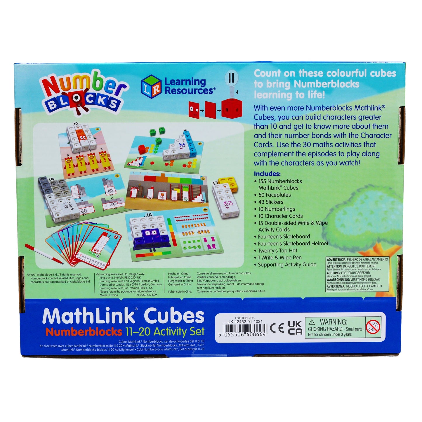 MathLink Cubes Numberblocks 11-20 Activity Set by Learning Resources - Ages 3+ 0-5 Learning Resources