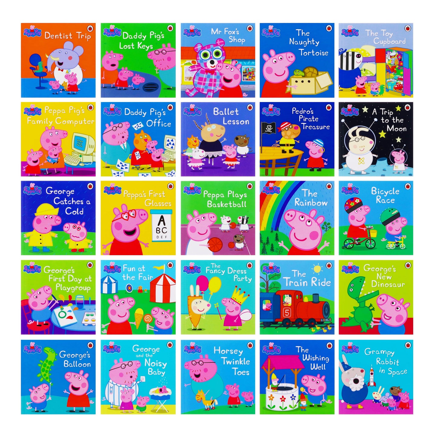 The Ultimate Peppa Pig Collection 50 Books Box Set By Ladybird - Ages 5+ - Hardback