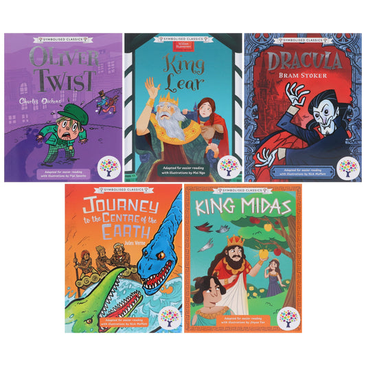 Symbolised Classics Reading Library: The Starter Collection (Volume 2) 5 Books Box Set - Ages 5+ - Paperback