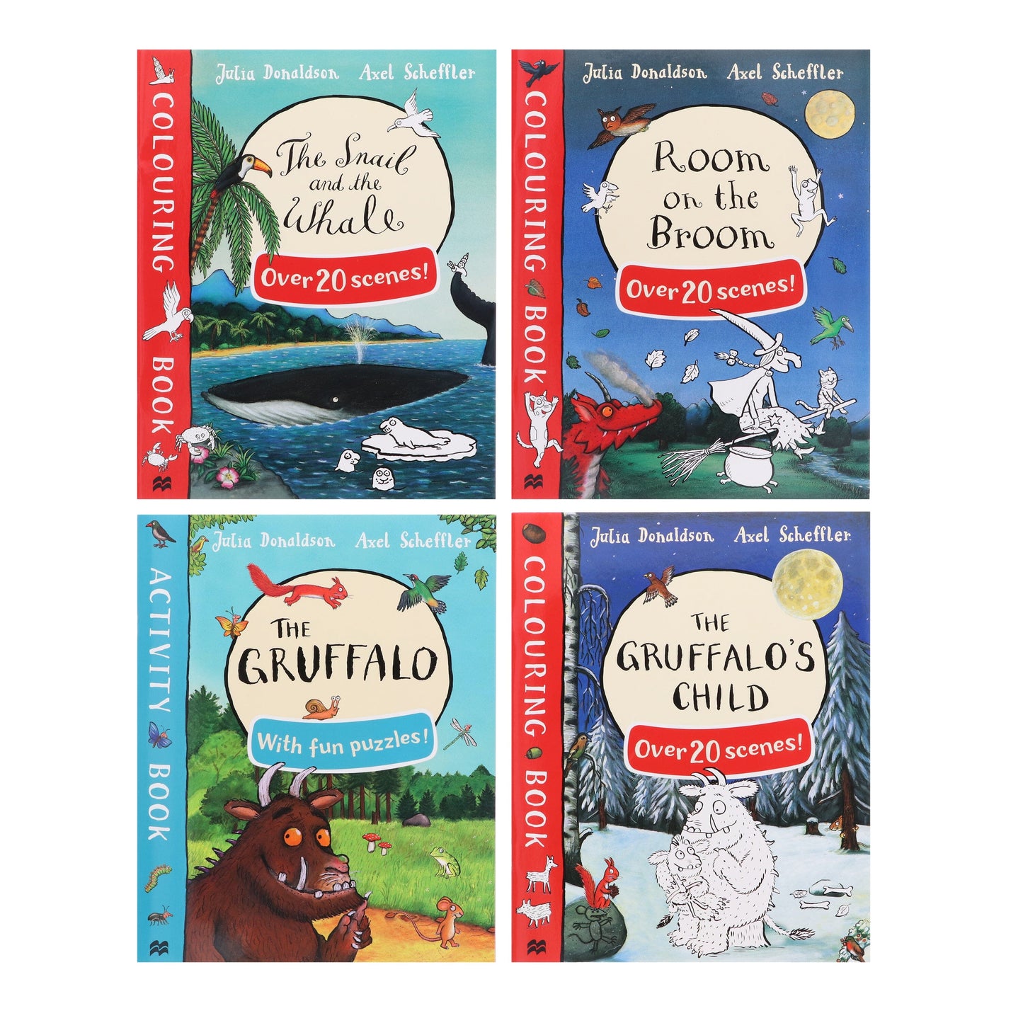 Julia Donaldson Gruffalo 4 Activity Books Collection - Ages 5-7 - Paperback 5-7 Pan Macmillan