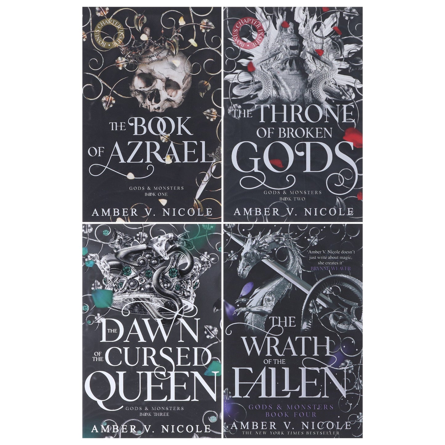 Gods & Monsters Series By Amber V. Nicole 4 Books Collection Set - Fiction - Paperback