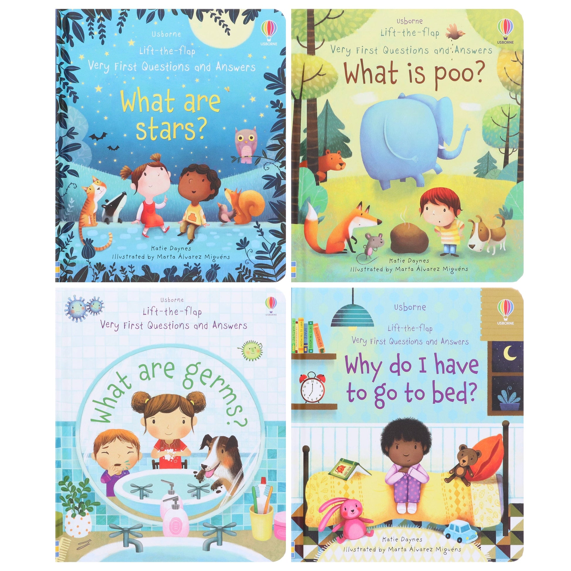 Usborne Lift the Flap Very First Questions and Answers Collection 2: by Katie Dayne 4 Books Collection Set - Ages 2-5 - Board Book 0-5 Usborne Publishing Ltd