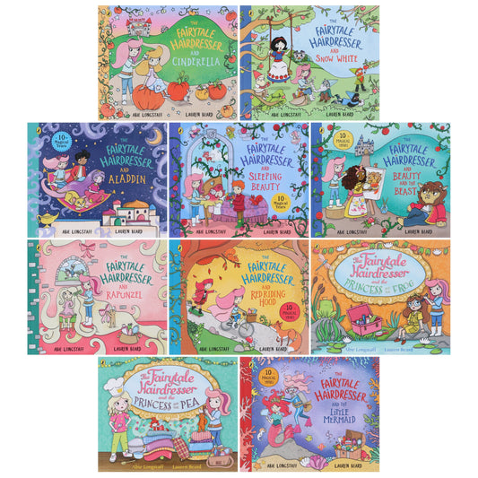 The Fairytale Hairdresser Collection by Abie Longstaff Illustrated 10 Books Set - Ages 3+ - Paperback