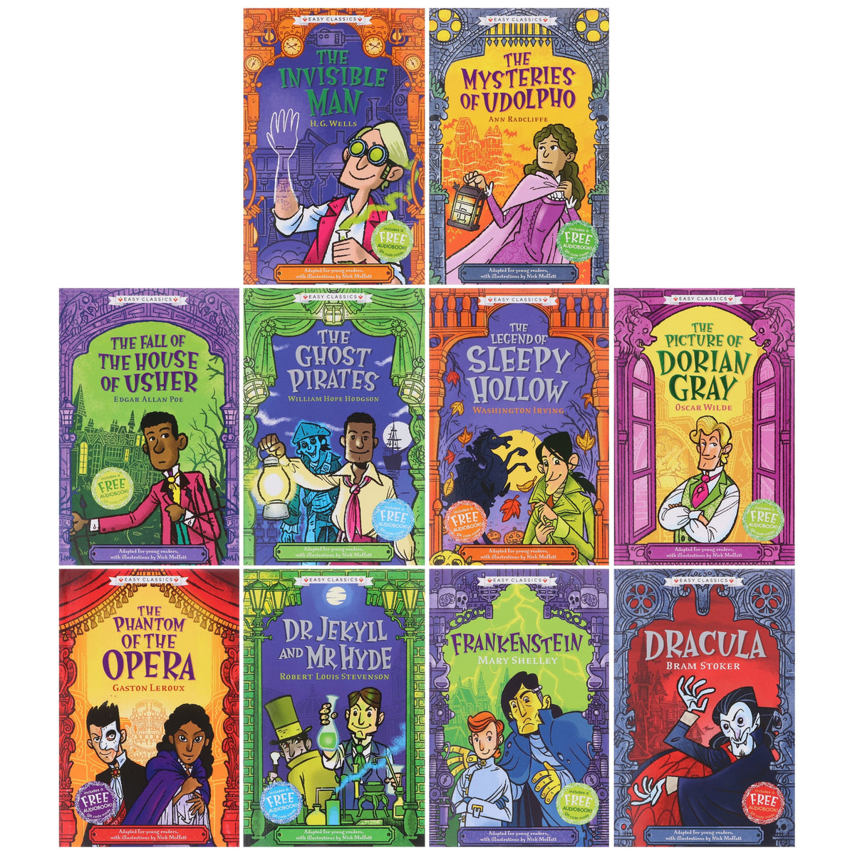 The Creepy Classics: Children’s Easy Classics Collection 10 Books Box Set - Ages 7-11 - Paperback