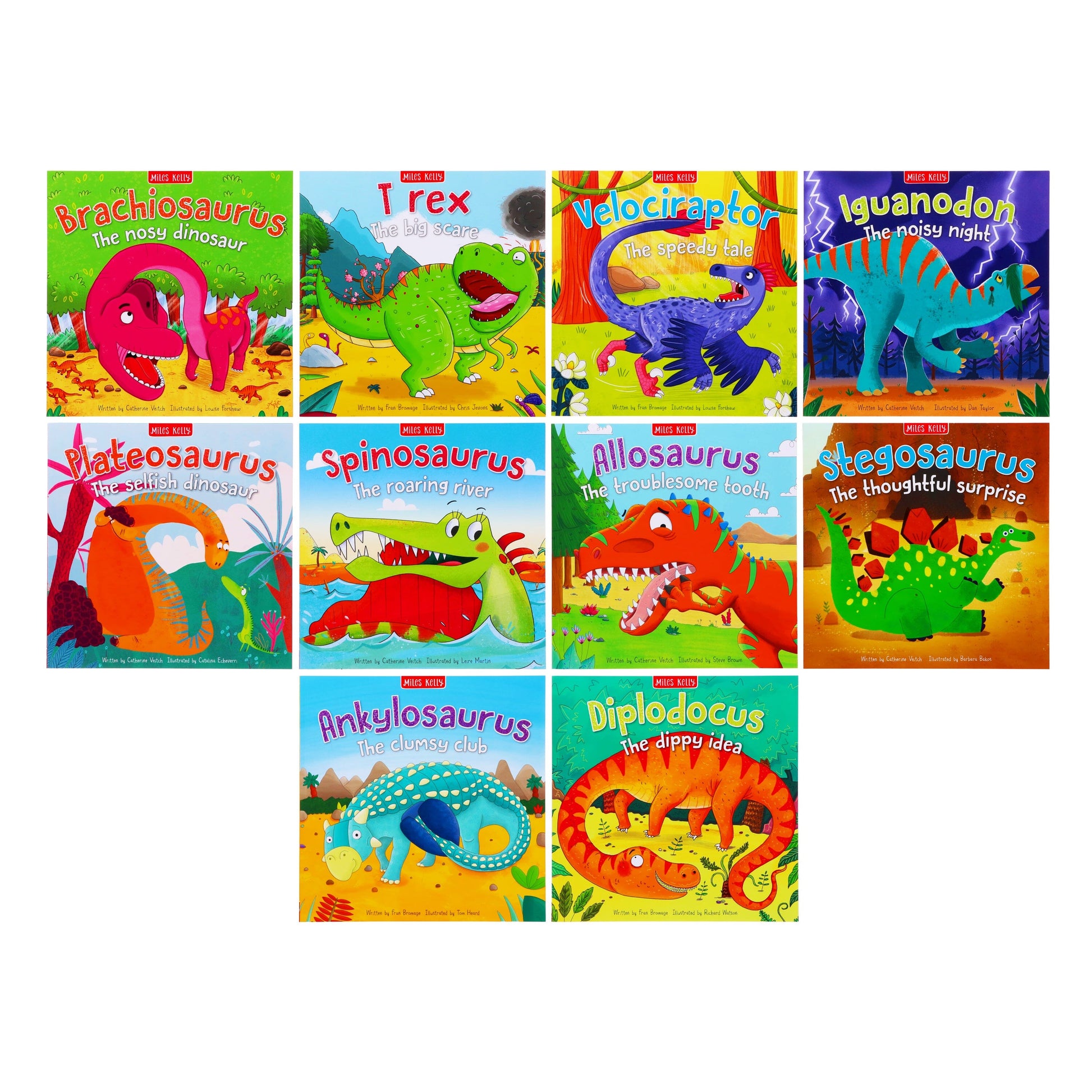 Miles Kelly Dinosaur Adventures 10 Books Collection Set By Catherine Veitch - Ages 2+ - Paperback 0-5 Miles Kelly Publishing Ltd