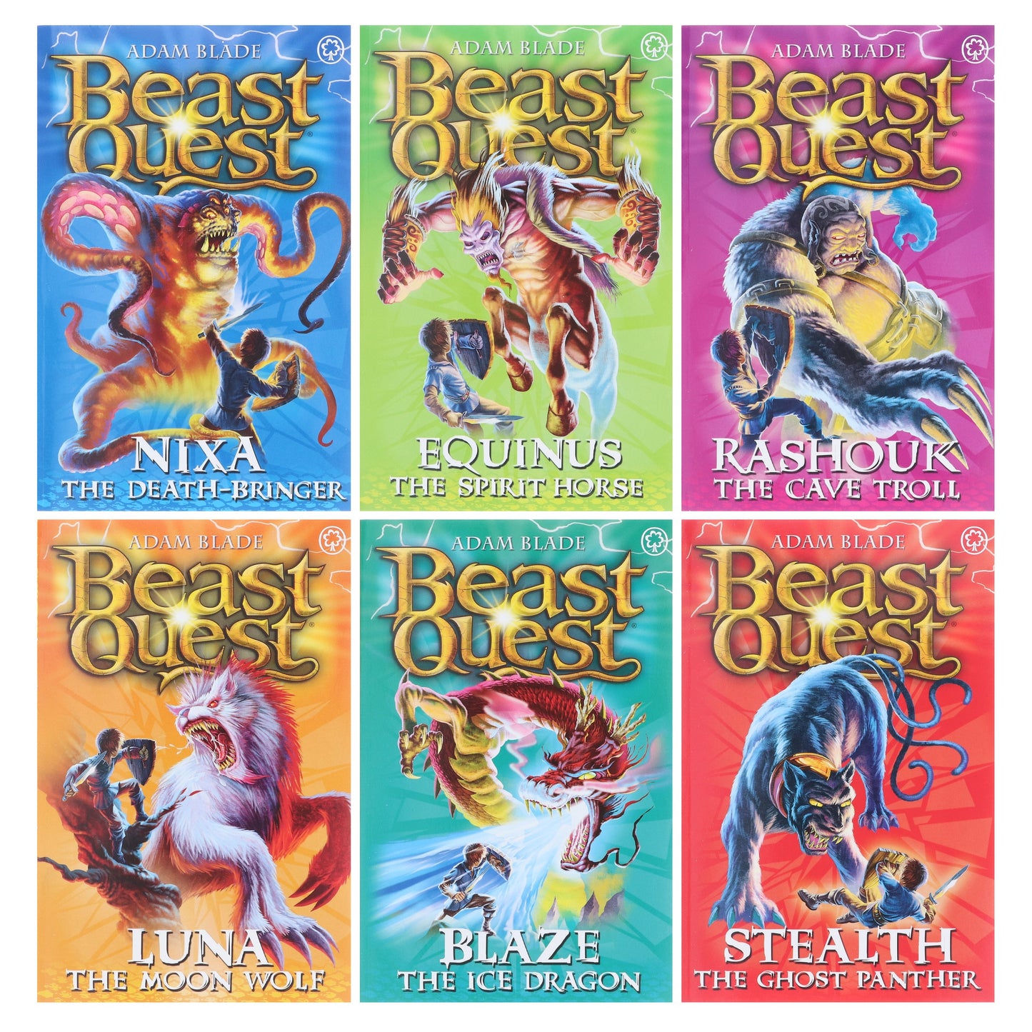 Beast Quest Series 4 - 6 Books by Adam Blade - Ages 7-9 - Paperback