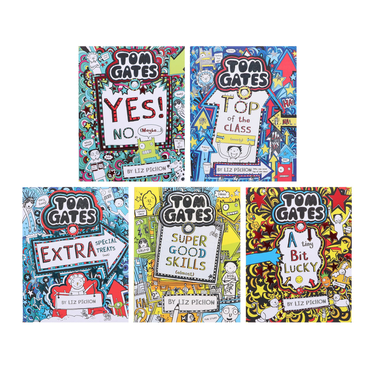 Tom Gates Series 2 (Book 6-10) By Liz Pichon: 5 Books Collection Set - Ages 7-12 - Paperback