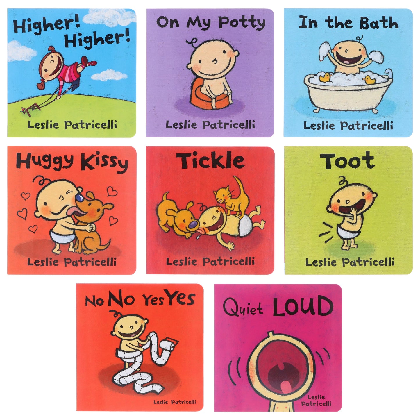 Leslie Patricelli's Big Box of Brilliant 8 Books Collection Box Set - Ages 1-3 - Board Book
