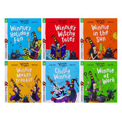 Read With Oxford: Winnie and Wilbur 6 Books Collection Set Level Stage 4 - Age 5 - 6 - Paperback 5-7 Oxford University Press