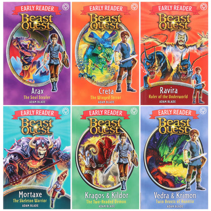 Beast Quest Early Reader Series By Adam Blade 6 Books Collection Set - Ages 5-7 - Paperback 5-7 Hachette Children's Group