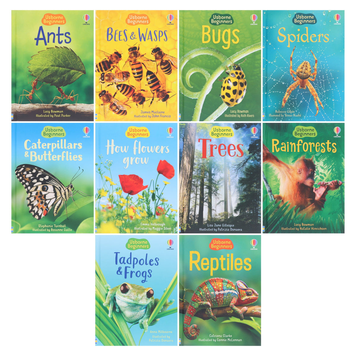 Usborne Beginners Series 30 Books Collection Box Set (Nature, Science & Animals) - Ages 4-10 - Hardback