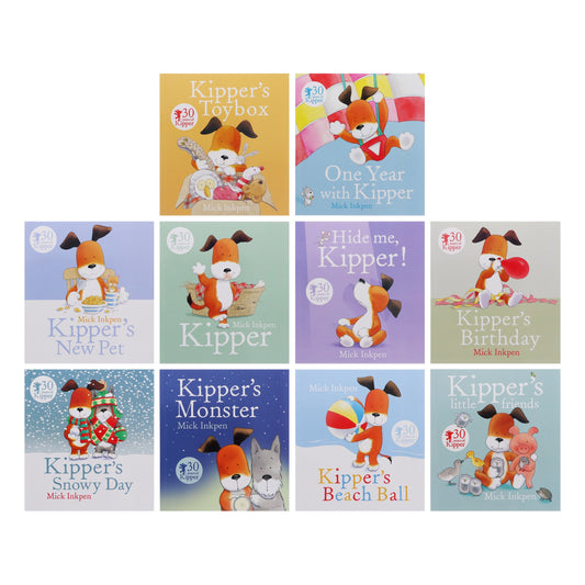 Kipper's World Collection by Mick Inkpen (Kipper the Dog) 10 Books Box Set - Ages 3-5 - Paperback
