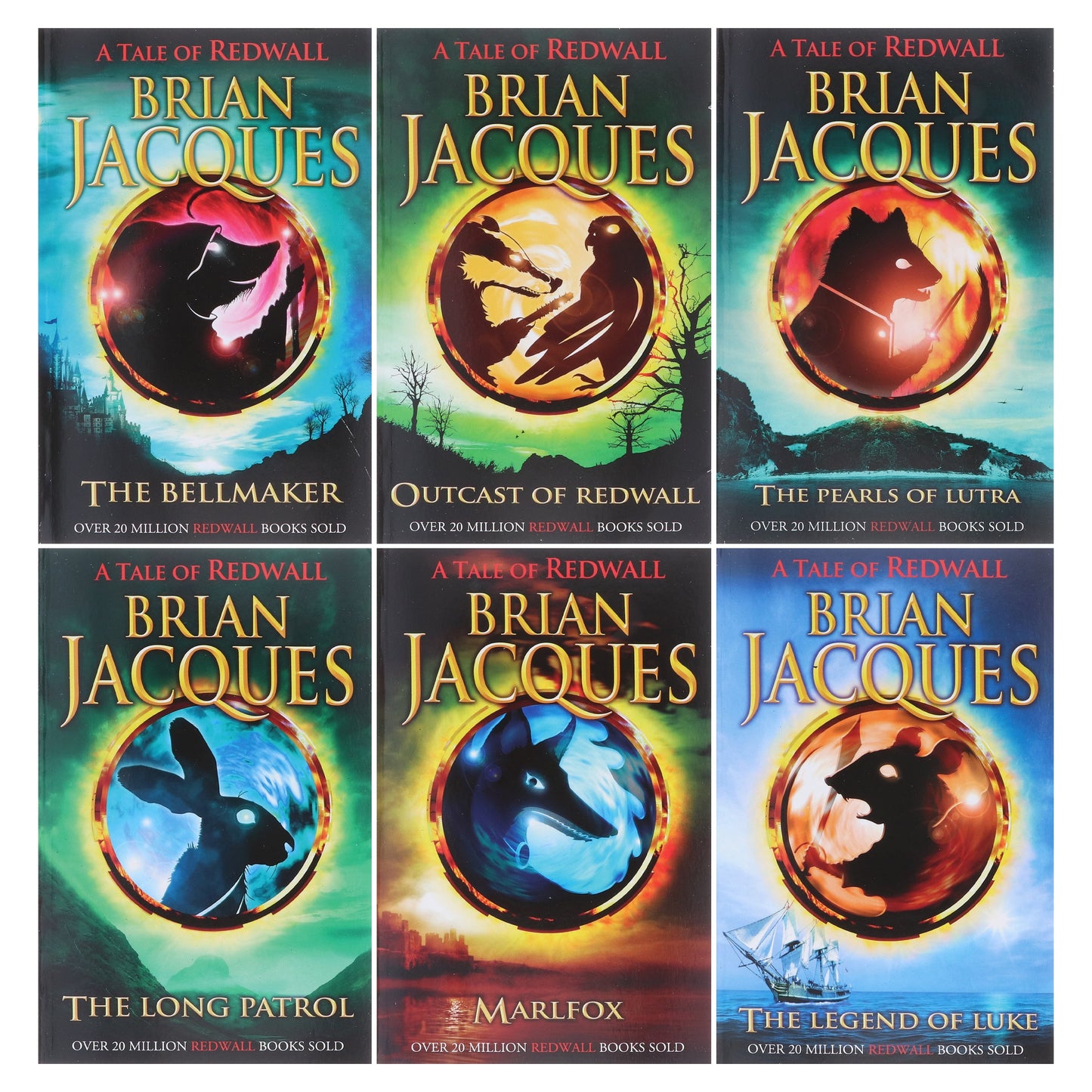 A Tale of Redwall Series (Book 7-12) by Brian Jacques 6 Books Collection Set - Ages 9+ - Paperback