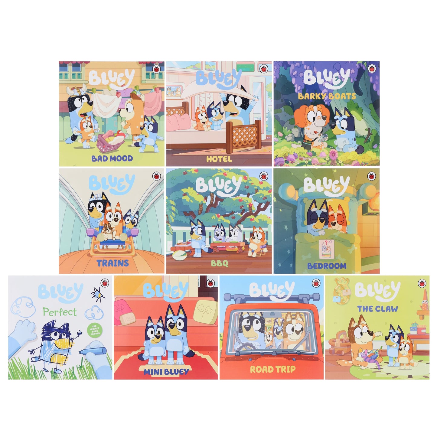 Bluey: 10 Awesome Box of Books Collection Set - Ages 3+ - Paperback